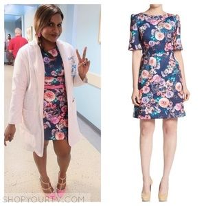 Betsey Johnson scuba dress. Seen on Mindy Project.